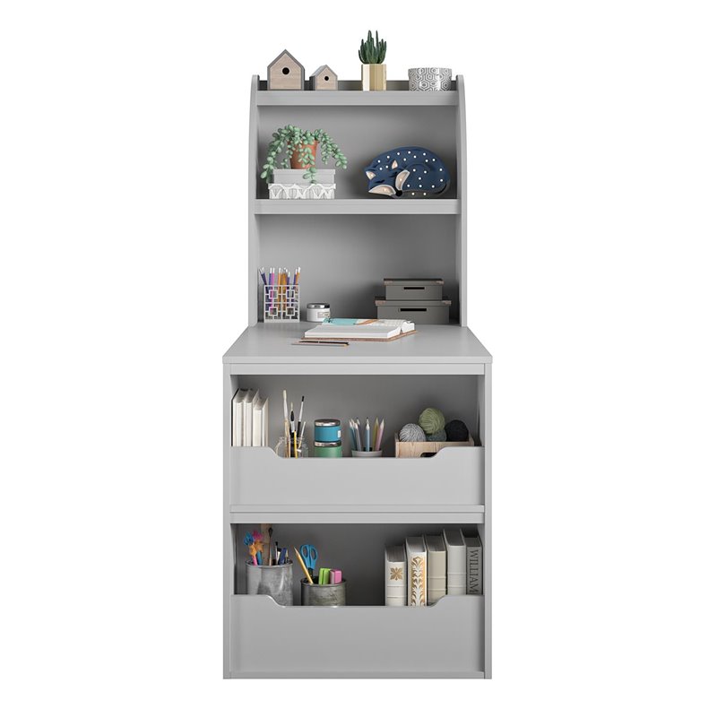 Ameriwood Home Nathan Kids Craft Desk in Dove Gray Cymax Business