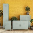 SystemBuild Bonanza 2-Door Metal Locker Storage Cabinet in Pale Green