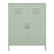 SystemBuild Bonanza 2-Door Metal Locker Storage Cabinet in Pale Green