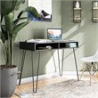 Ameriwood Home Joshua Computer Desk with Storage in Black