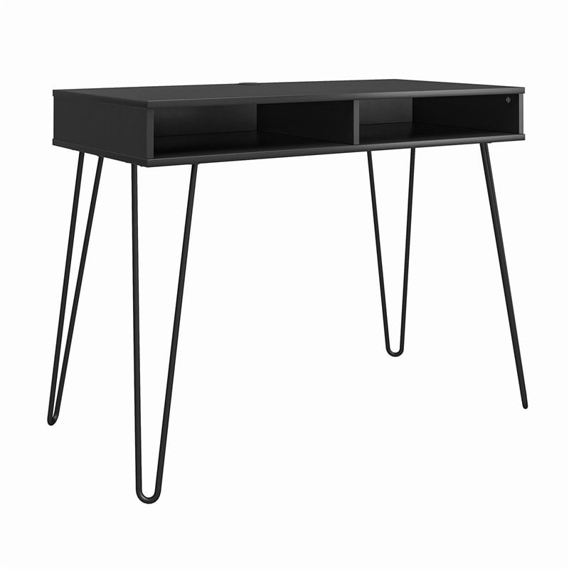Ameriwood Home Joshua Computer Desk with Storage in Black