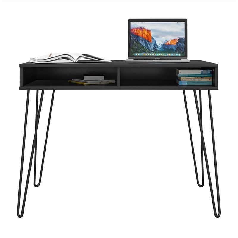 Ameriwood Home Joshua Computer Desk with Storage in Black