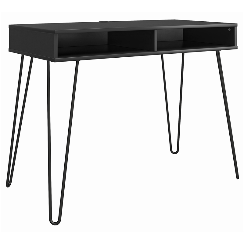 Ameriwood Home Joshua Computer Desk with Storage in Black