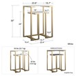 CosmoLiving by Cosmopolitan Camila Nesting Tables/Laptop Desk in White