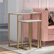 CosmoLiving by Cosmopolitan Camila Nesting Tables/Laptop Desk in White