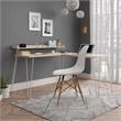 Ameriwood Home Haven L Desk with Riser in Natural/White