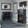 Ameriwood Home Tuxedo Bar Cabinet in Black