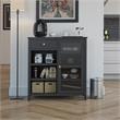 Ameriwood Home Tuxedo Bar Cabinet in Black