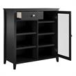 Ameriwood Home Tuxedo Bar Cabinet in Black