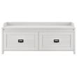 SystemBuild Farmington Entryway Storage Bench in Ivory Pine | Cymax ...