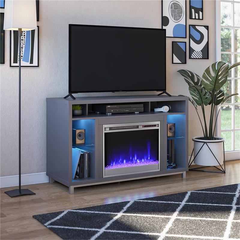 Ameriwood Home Lumina Fireplace TV Stand for TVs up to 48