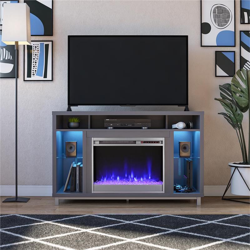Ameriwood Home Lumina Fireplace TV Stand for TVs up to 48