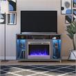 Ameriwood Home Lumina Fireplace TV Stand for TVs up to 48
