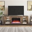 Ameriwood Home Lumina Deluxe Fireplace TV Stand for TVs up to 70