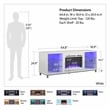 Ameriwood Home Lumina Deluxe Fireplace TV Stand for TVs up to 70
