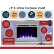 Ameriwood Home Lumina Deluxe Fireplace TV Stand for TVs up to 70