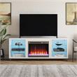 Ameriwood Home Lumina Deluxe Fireplace TV Stand for TVs up to 70