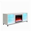Ameriwood Home Lumina Deluxe Fireplace TV Stand for TVs up to 70