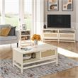 Ameriwood Home Lennon Coffee Table in Ivory Oak