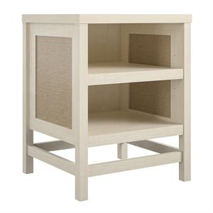 Ameriwood Home Lennon Laminated Engineered Wood End Table in Ivory Oak