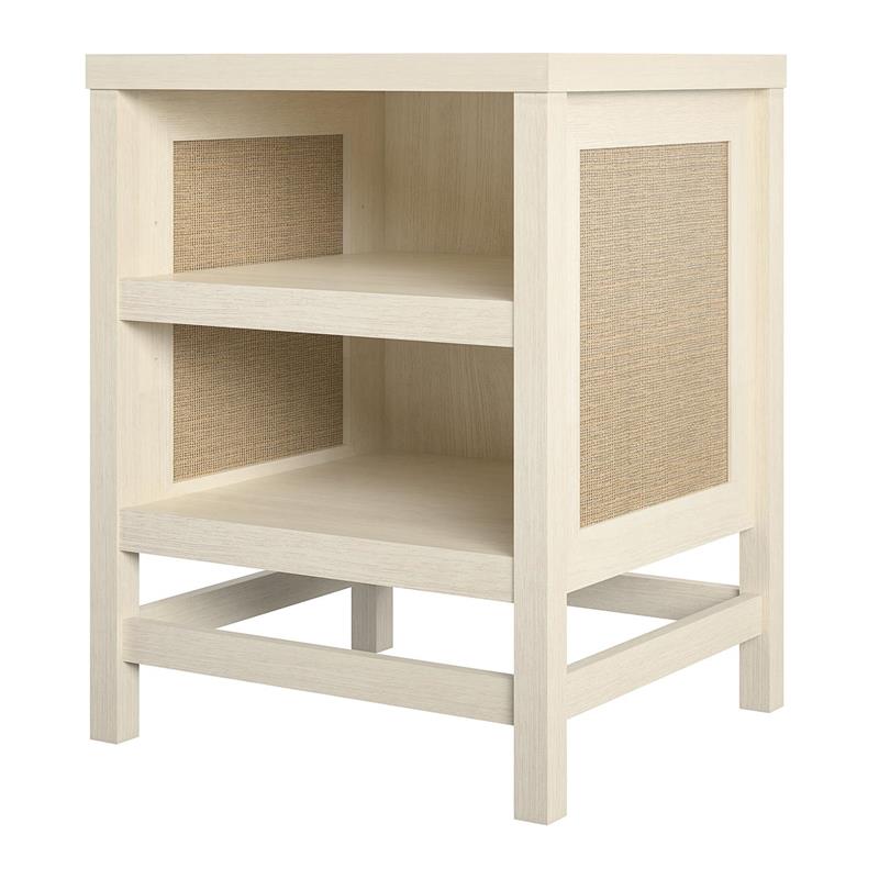 Ameriwood Home Lennon Laminated Engineered Wood End Table in Ivory Oak