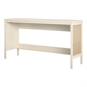 ameriwood home lennon console table in ivory oak