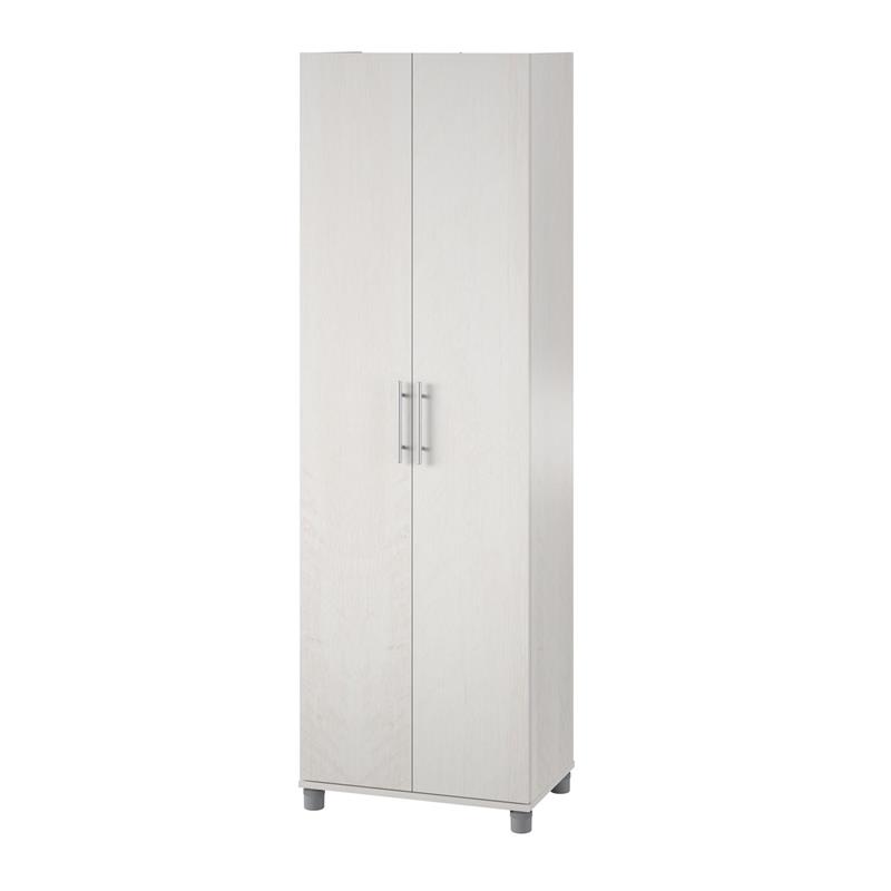 Camberly Graphite Gray Wall Cabinet with Hanging Rod