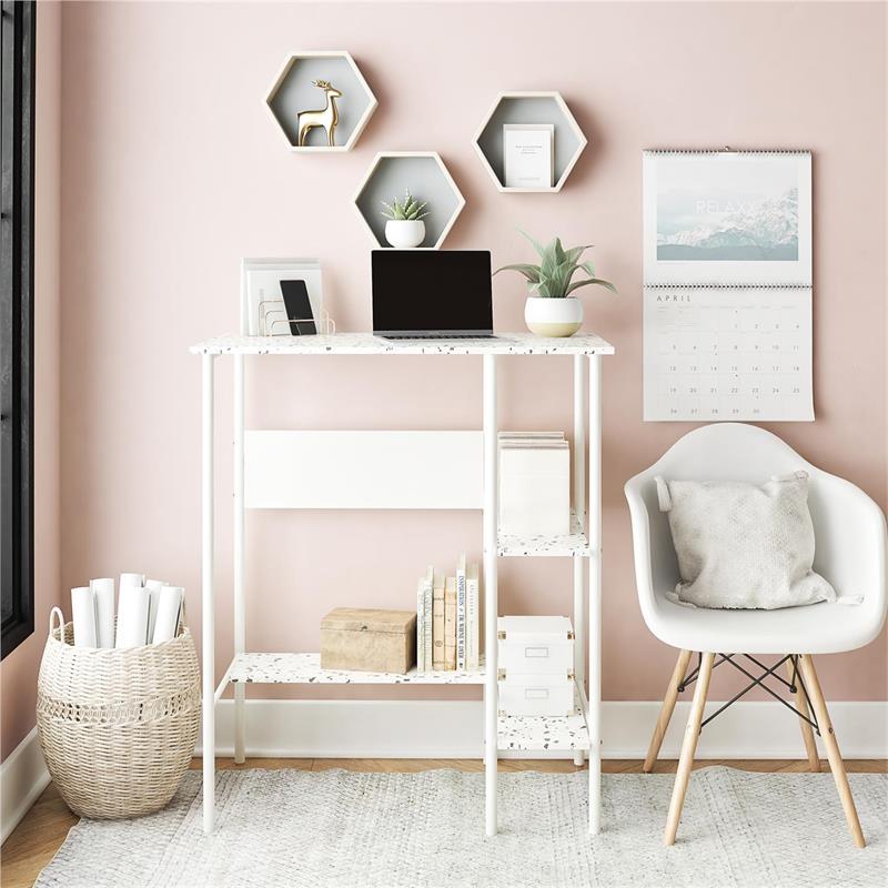 Ameriwood Home Berkeley Standing Desk in Terrazzo