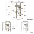 Ameriwood Home Berkeley Standing Desk in Terrazzo