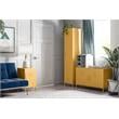 Novogratz Cache Metal Locker End Table in Yellow
