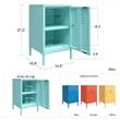 Novogratz Cache Metal Locker End Table in Yellow