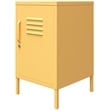 Novogratz Cache Metal Locker End Table in Yellow