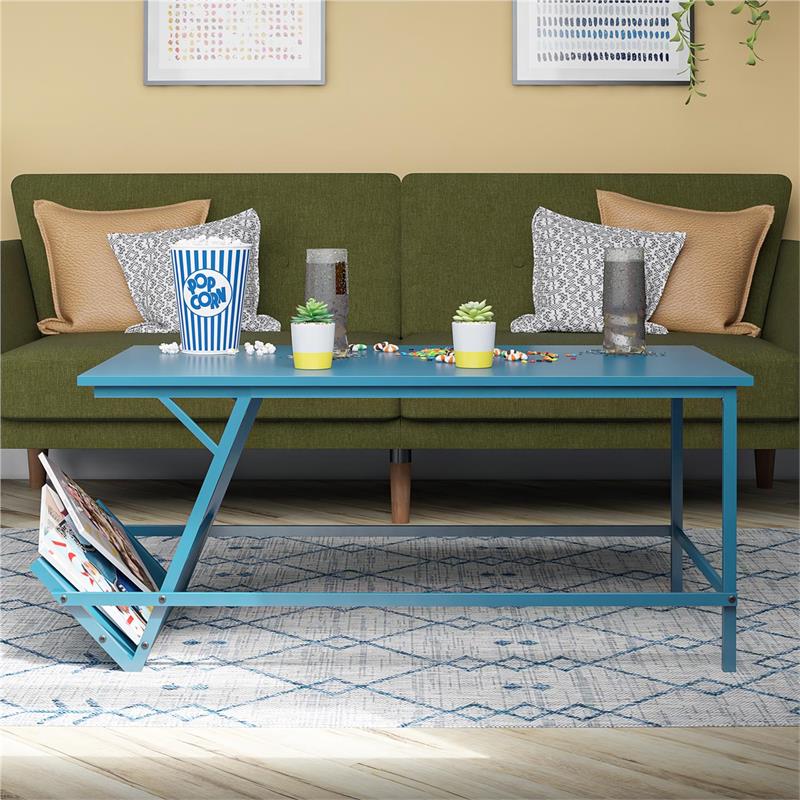 Novogratz Regal Coffee Table in Blue