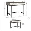CosmoLiving by Cosmopolitan Olivia Computer Desk in Gray Oak