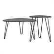 Novogratz Athena Nesting Tables in Black Marble
