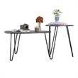 Novogratz Athena Nesting Tables in Black Marble