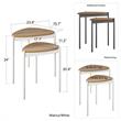 Novogratz Tallulah Nesting Tables in Walnut/White