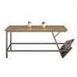 Novogratz Regal Coffee Table in Brown Walnut