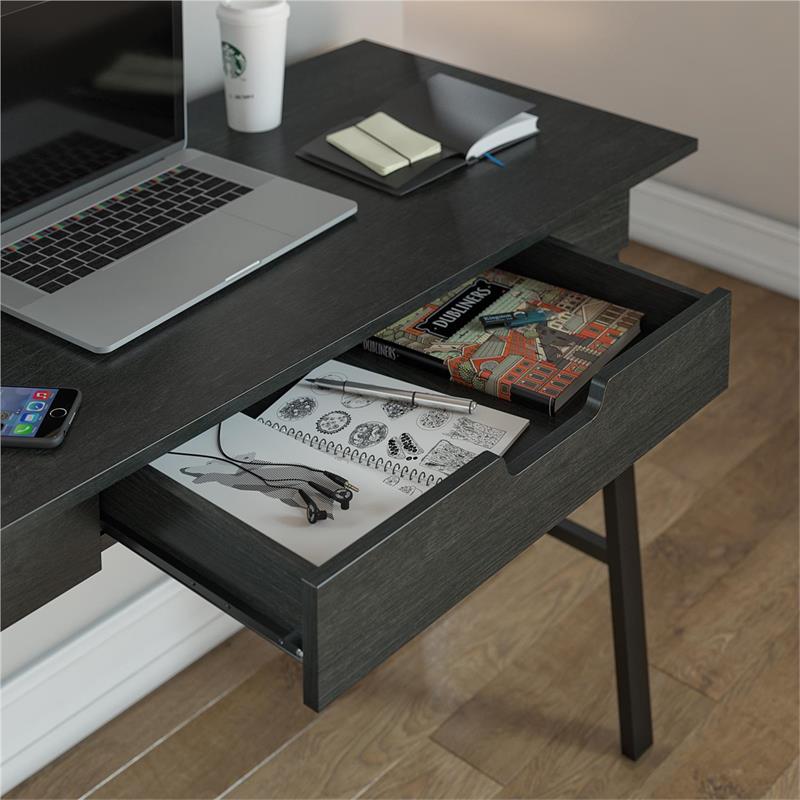 Ameriwood Home Oxford Computer Desk with Drawer in Black Oak