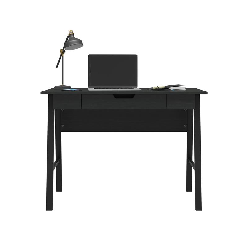 Ameriwood Home Oxford Computer Desk with Drawer in Black Oak