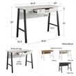 Ameriwood Home Oxford Computer Desk with Drawer in Black Oak