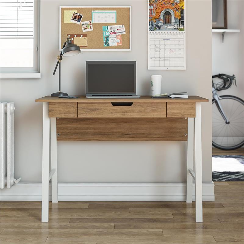 Ameriwood Home Oxford Computer Desk with Drawer in Walnut