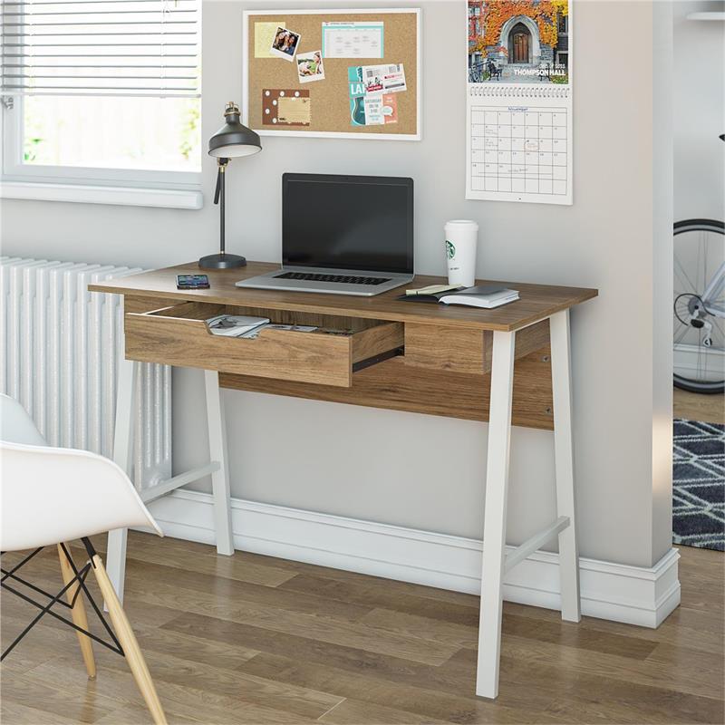 Ameriwood Home Oxford Computer Desk with Drawer in Walnut