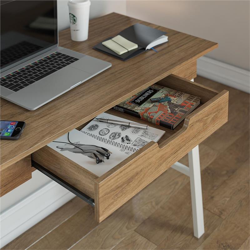 Ameriwood Home Oxford Computer Desk with Drawer in Walnut