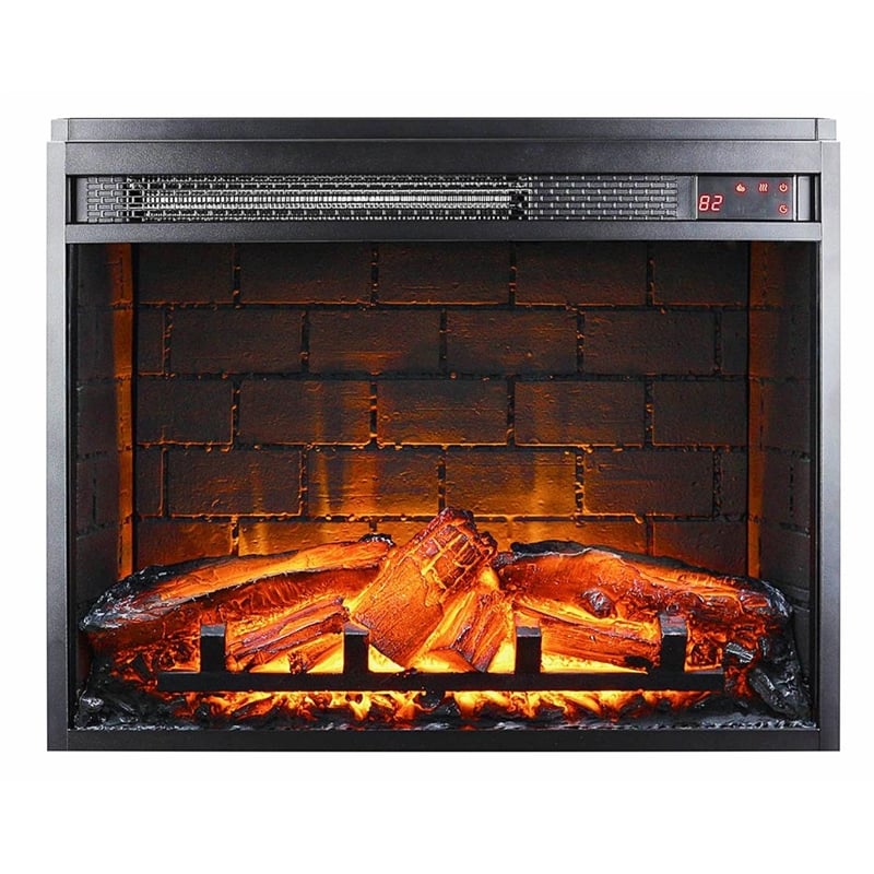 Altra Flame 23 inch Electric Glass Front Fireplace Insert with Remote