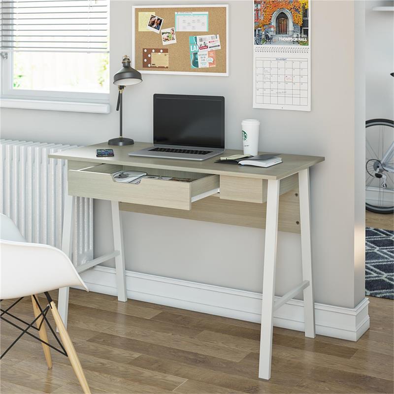 Ameriwood Home Oxford Computer Desk with Drawer in Pale Oak