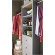 Systembuild Beckett Closet Storage Organizer in Dove Gray