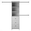 Systembuild Beckett Closet Storage Organizer in Dove Gray