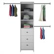 Systembuild Beckett Closet Storage Organizer in Dove Gray