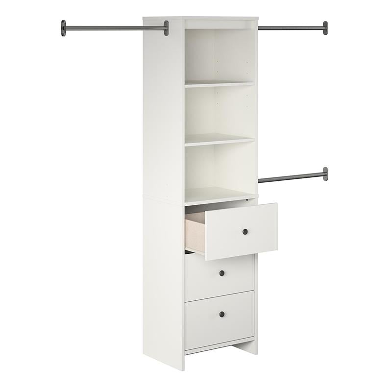 Systembuild Beckett Closet Storage Organizer in White